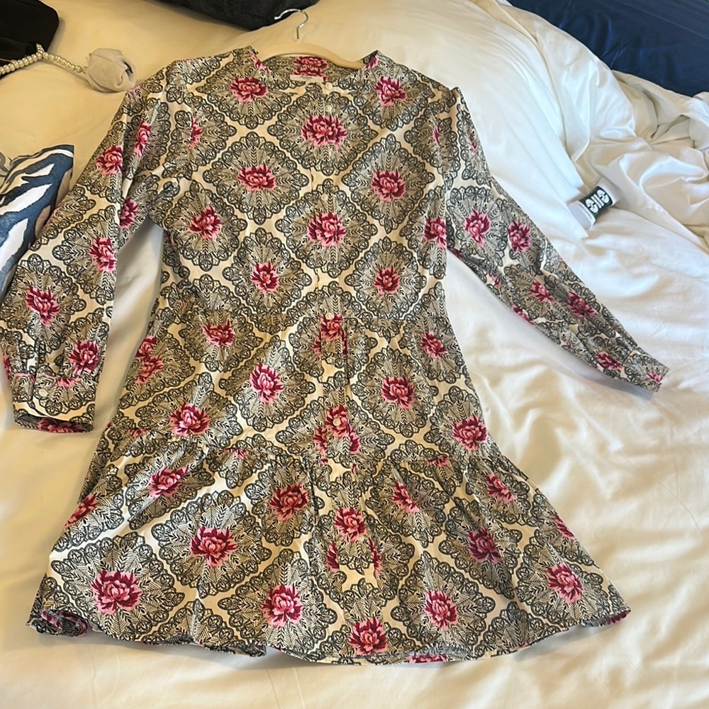 Floral Patterned Kids Dress